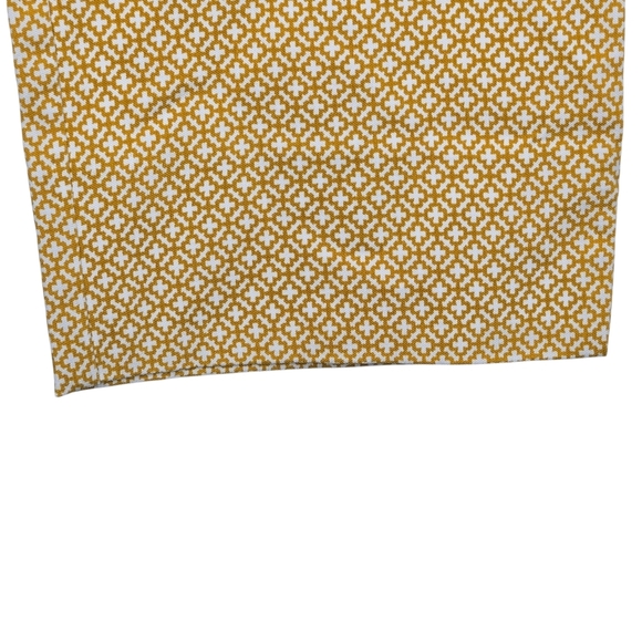 Cynthia Rowley Womens Preppy Clover Geo Print Pull On Capri Crop Pants Size 10 - Picture 3 of 9